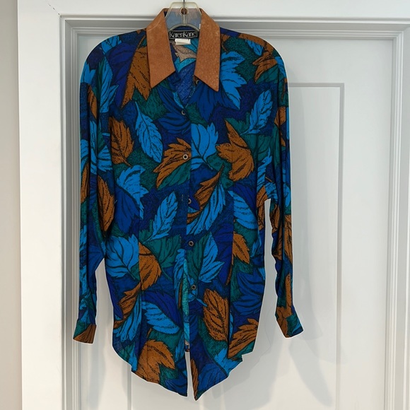 Karen Kane 80s vintage blouse - Picture 1 of 5